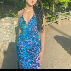 Beautiful multi color prom dress